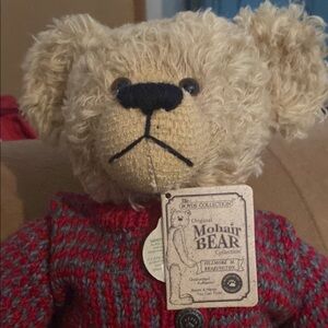 Collectible Boyds Collection Mohair Bear with Red Sweater